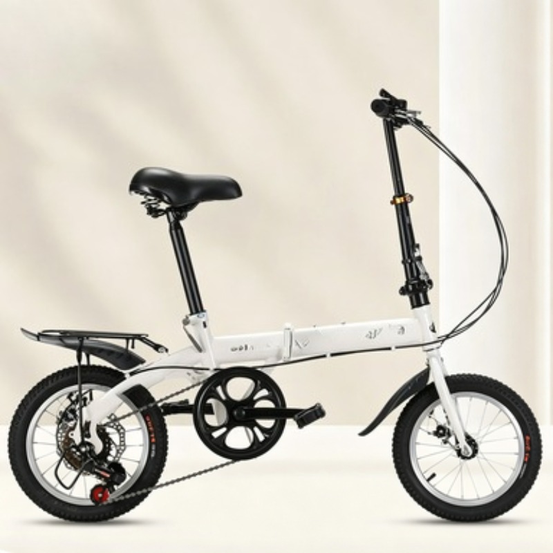 Cycling Commute Speed - 성인용 12인치 싱글 기어 접이식 자전거,