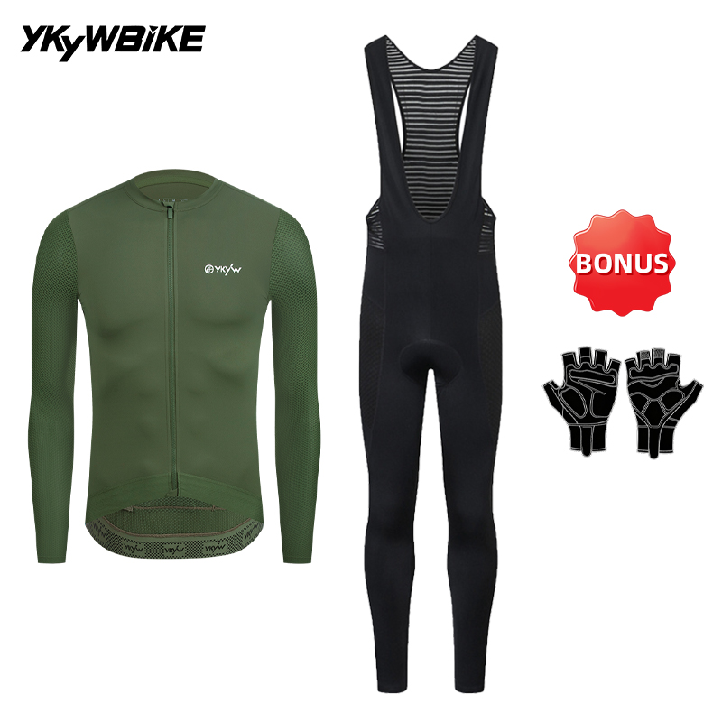 Cycling Commuter Clothing - YKYWBIKE 남성용 사이클링 저지 세트, 봄용