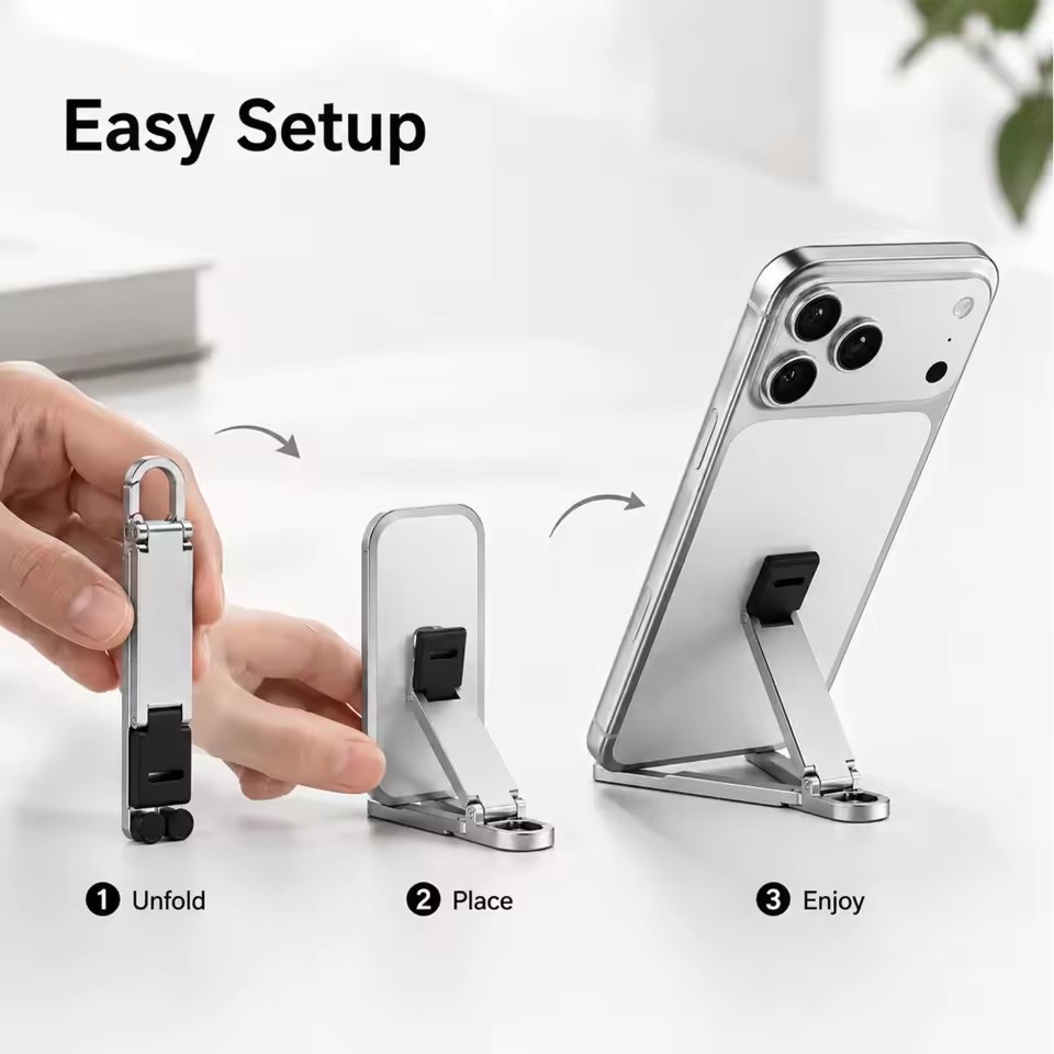 미니 키체인 접이식 휴대폰 뒷면 클립 스탠드 휴대용 조 - Kickstand Adjustable 리뷰 및 가격