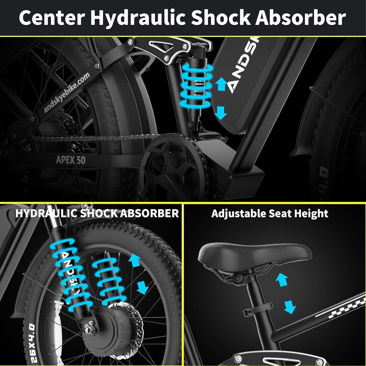 앤드스카이 에이펙스50 AWD 전기 자전거 3000W  - Commuting On Road Bike 리뷰 및 가격