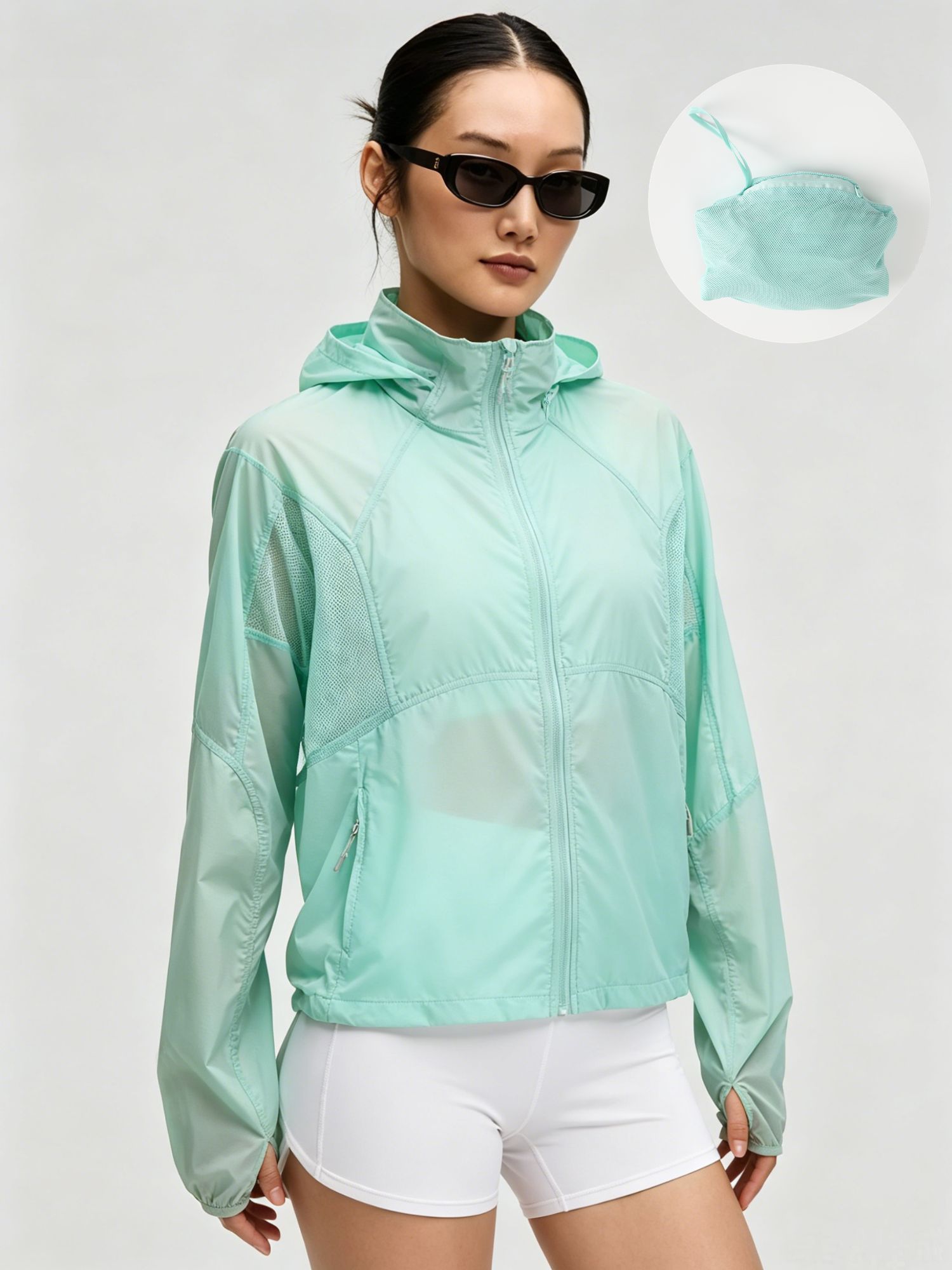 자외선 차단 기능이 있는 여성용 여름용 경량 재킷, 후 - Cycling Commute Jacket 리뷰 및 가격