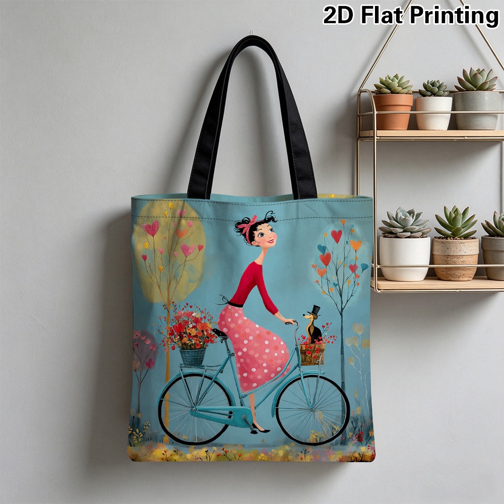 1pc 우아한 여성 자전거 타기 토트 백 여행용 재사용 - Cycling Journey 리뷰 및 가격