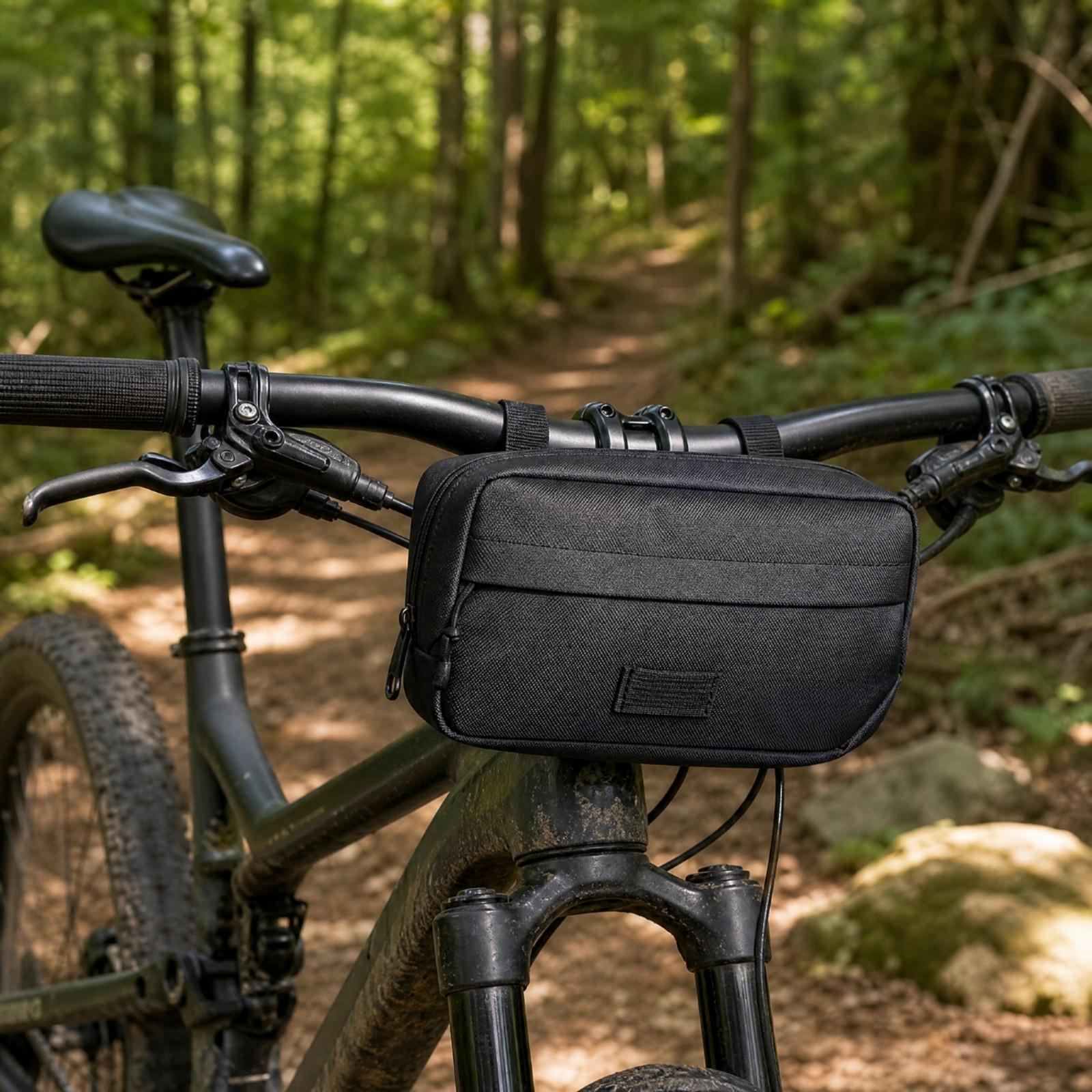 자전거용 허리띠가 달린 컴팩트한 핸들바 파우치, 블랙  - Cycling Commute Essentials 리뷰 및 가격